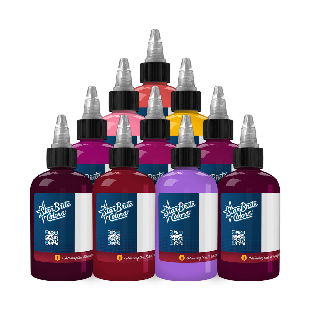 StarBrite Tattoo Ink Majestic Color Set - Professional Tattoo Ink Set — Curated Studio Collection for Artists