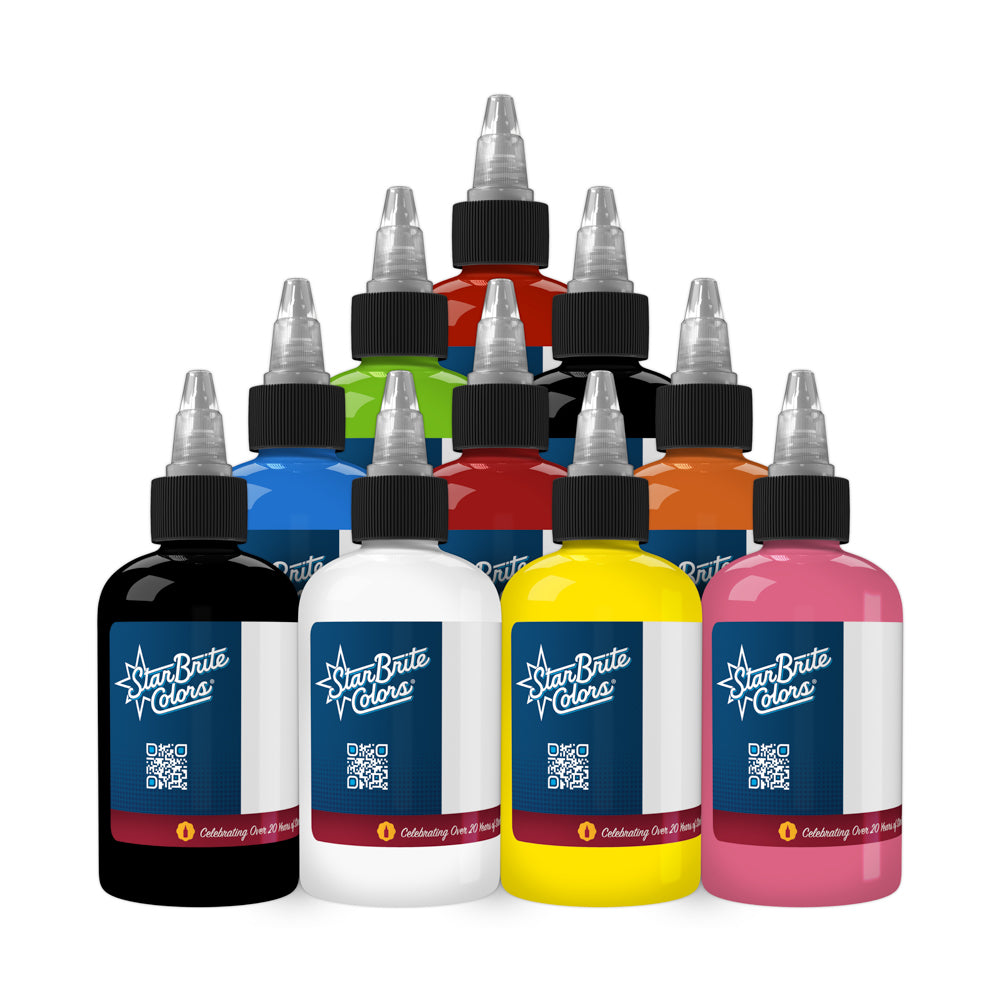 StarBrite Tattoo Ink Top Seller Set - Professional Tattoo Ink Set — Curated Studio Collection for Artists