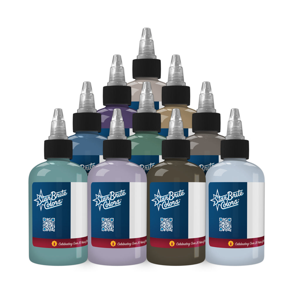 StarBrite Tattoo Ink Undertone Set - Professional Tattoo Ink Set — Curated Studio Collection for Artists