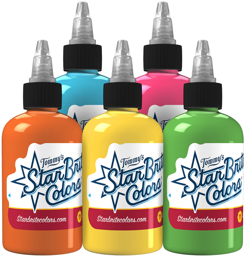 StarBrite Tattoo Ink Glowing Neon Set