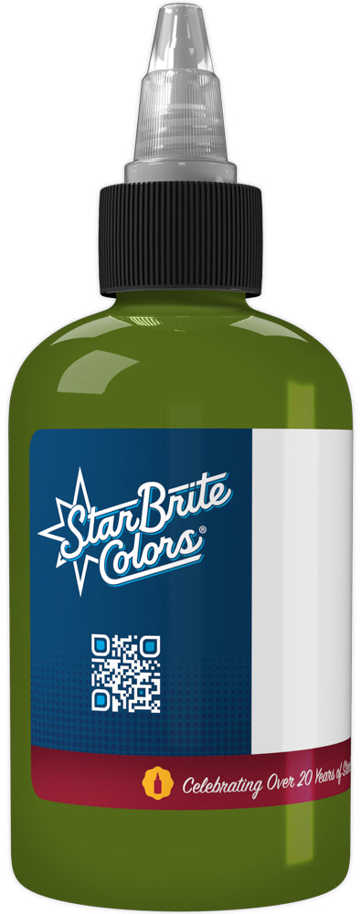 StarBrite Tattoo Ink Army Green - Professional Green Tattoo Ink for Traditional, Realism, and Nature Tattoos