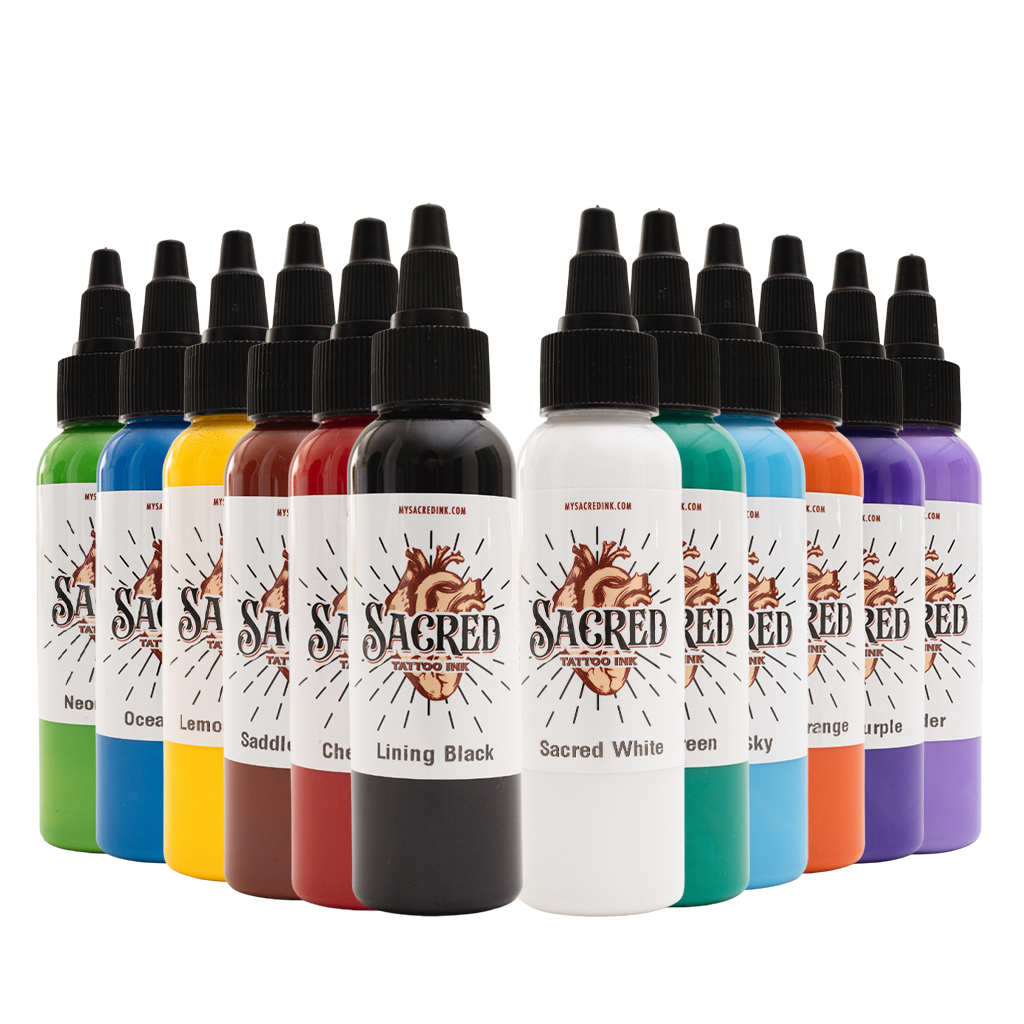 Sacred Tattoo Ink Primary Color Set