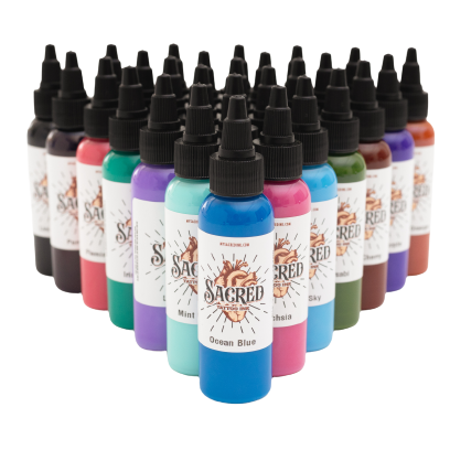 Sacred Tattoo Ink 45 Color Complete Set