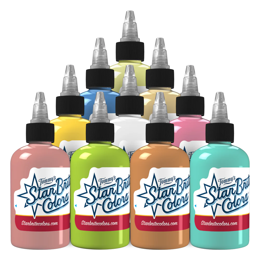 StarBrite Tattoo Ink Pastel Palette Set