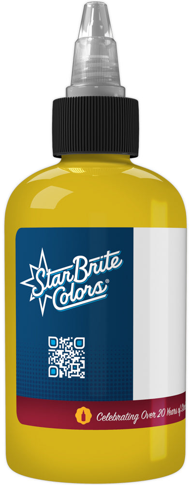 StarBrite Tattoo Ink Yellow Glow - Professional Yellow & Gold Tattoo Ink for Bold Bright Color Tattoos