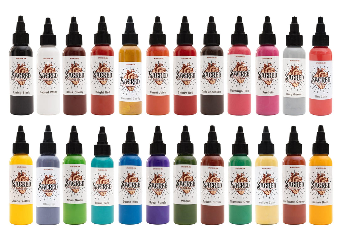 Sacred Tattoo Ink 25 Color Set