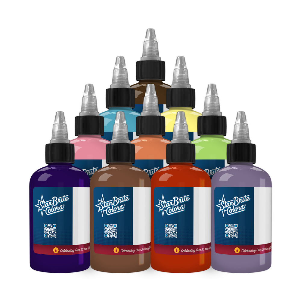 StarBrite Tattoo Ink Kirt Silver Series Set