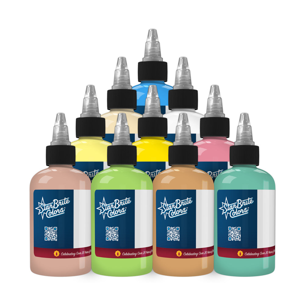 StarBrite Tattoo Ink Pastel Palette Set