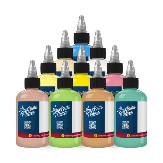 StarBrite Tattoo Ink Pastel Palette Set