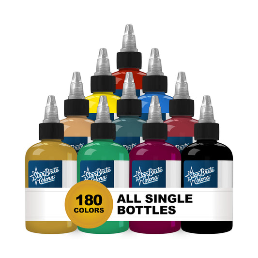 StarBrite Tattoo Ink Master Collection Set - Complete Professional Tattoo Ink Set — Full Studio Color Collection
