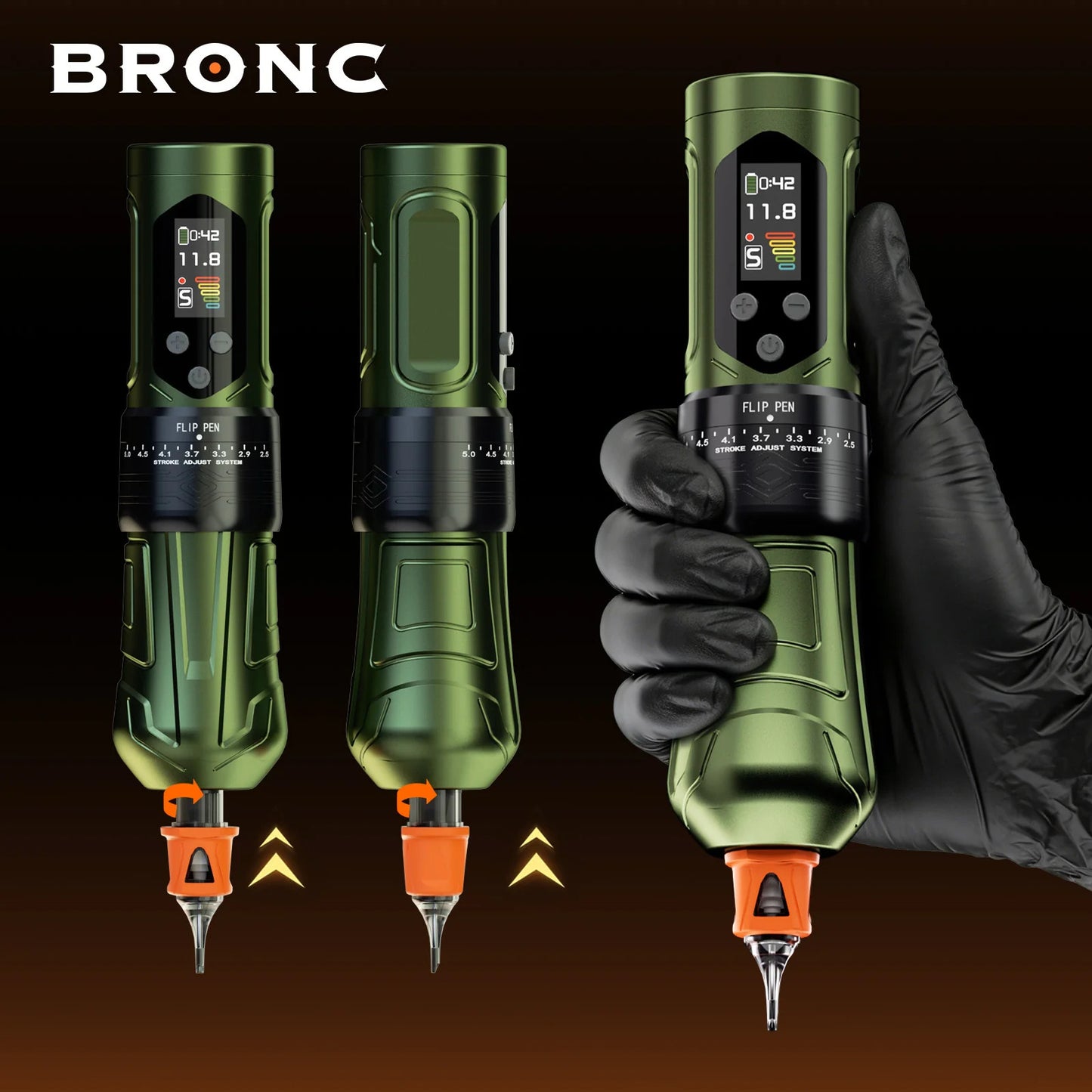 Bronc X2 NEO Tattoo Machine - Professional Rotary Tattoo Pen Machine for Lining, Shading & Color