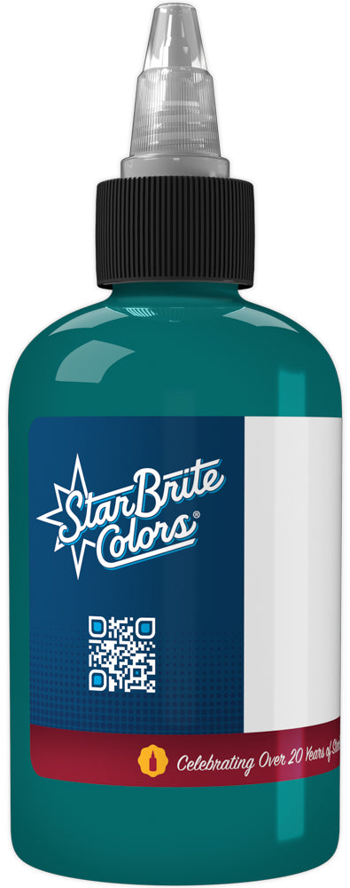 StarBrite Tattoo Ink Deep Turquoise - Professional Blue Tattoo Ink for Bold Color Work and Fine Art Tattoos