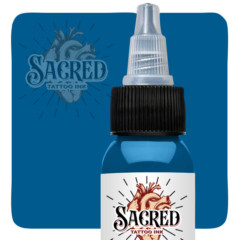 Sacred Tattoo Ink Blue Steel Opaque Medium